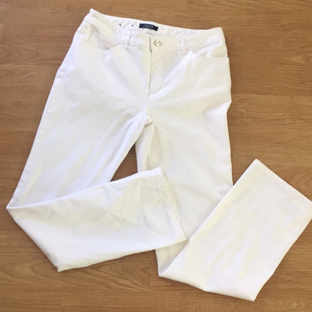 Chaps White Jeans size 8